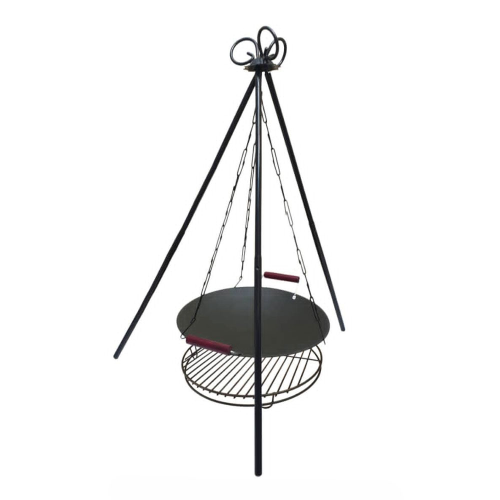 saj-3paye-safari سه پایه و ساج تفلون مسافرتی