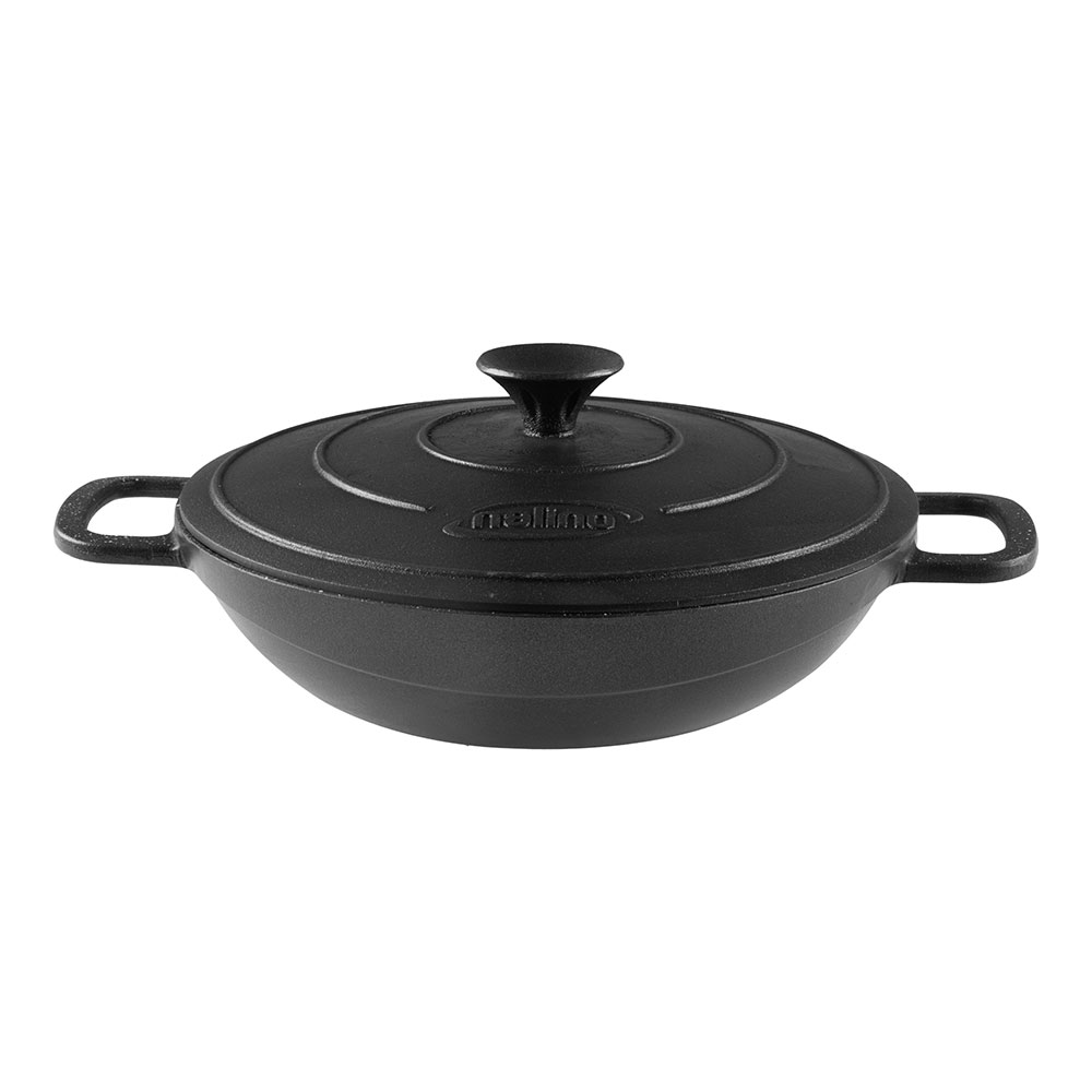 tabeh-chodan-wok-28cm-badar تابه ووک چدن سایز 28 با درب چدن